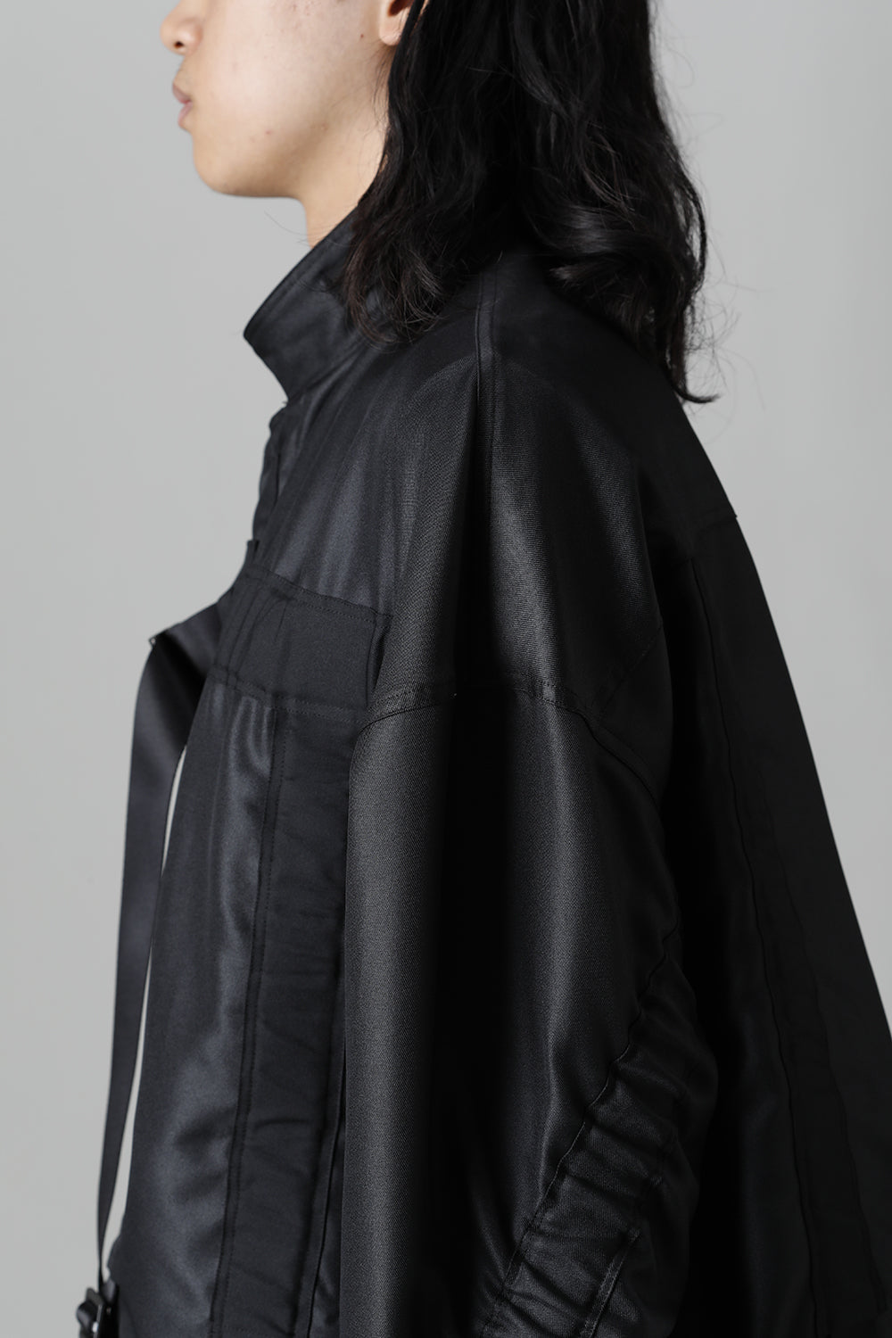 Polyester Twill Blouson Black
