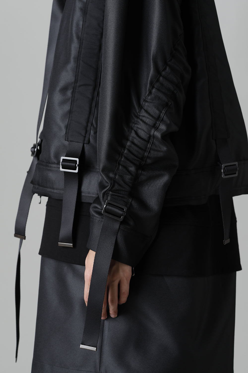 Polyester Twill Blouson Black