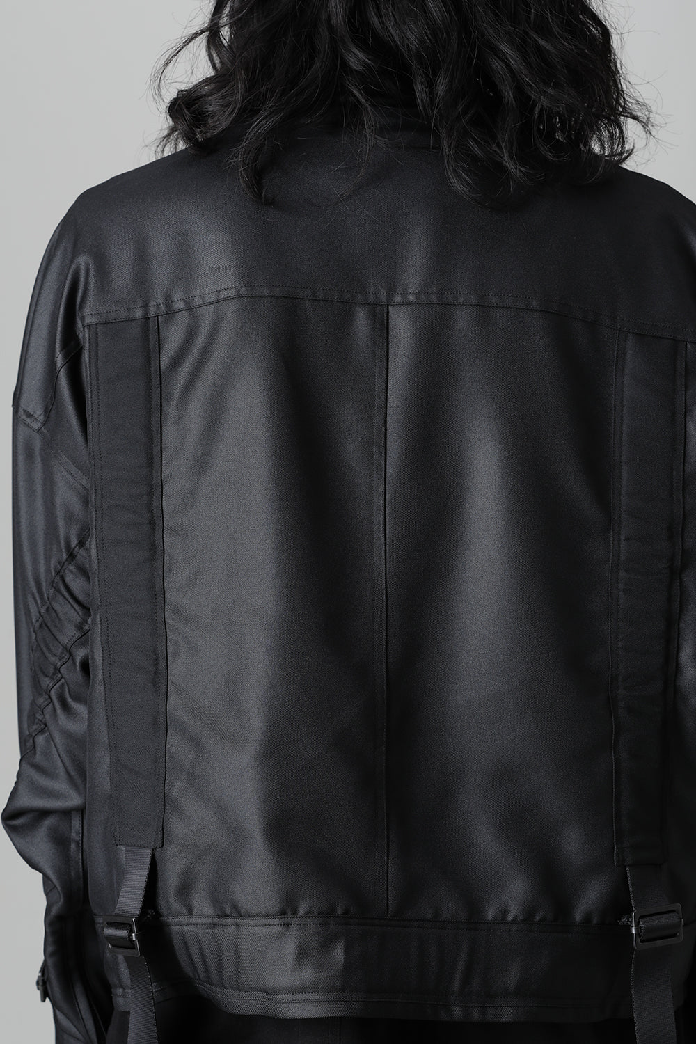 Polyester Twill Blouson Black