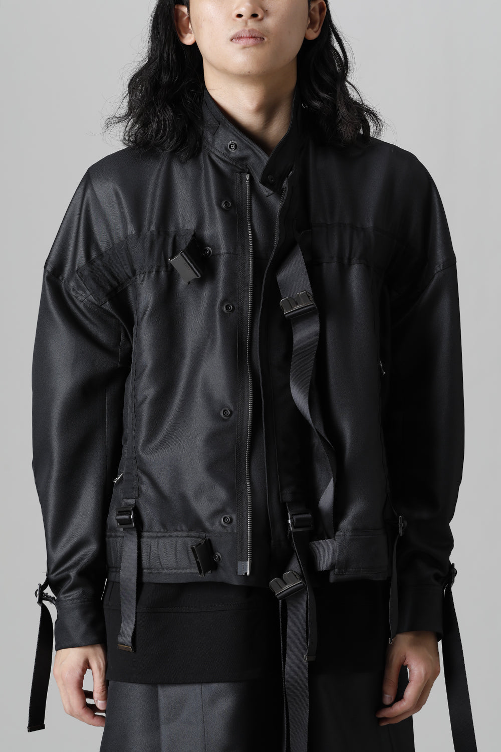 Polyester Twill Blouson Black