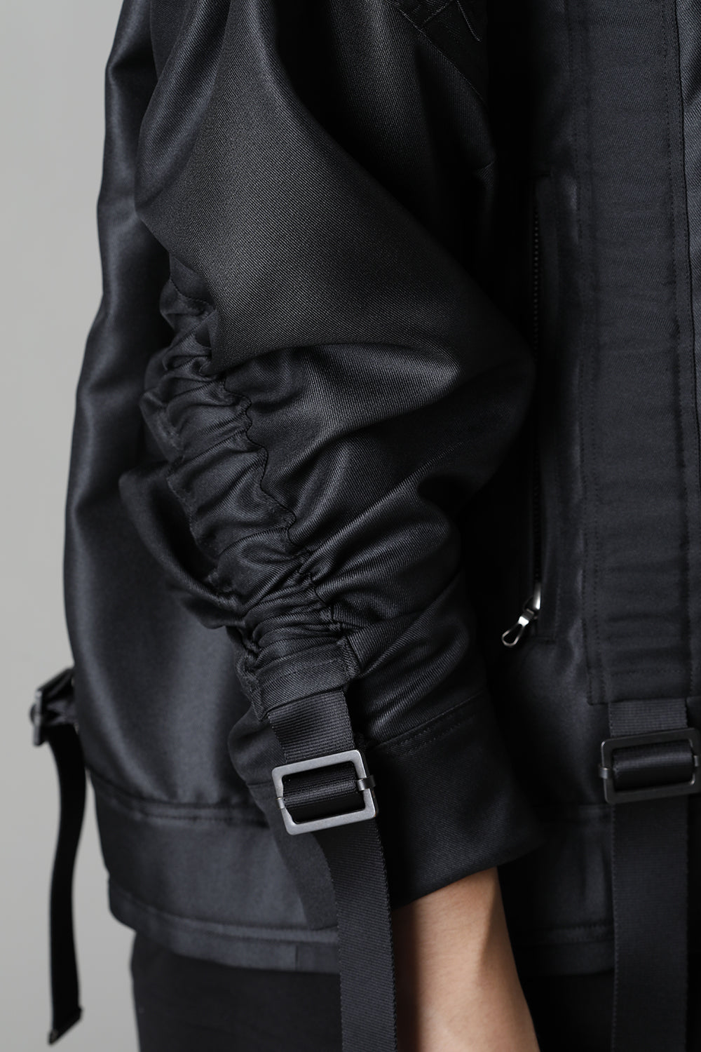 Polyester Twill Blouson Black