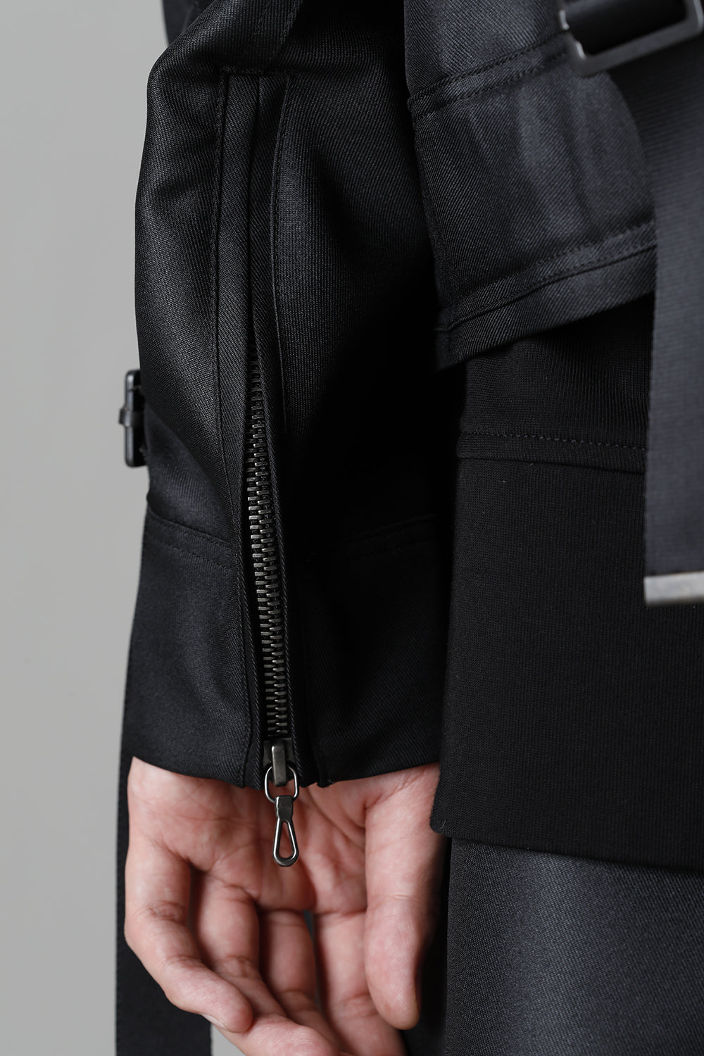 Polyester Twill Blouson Black