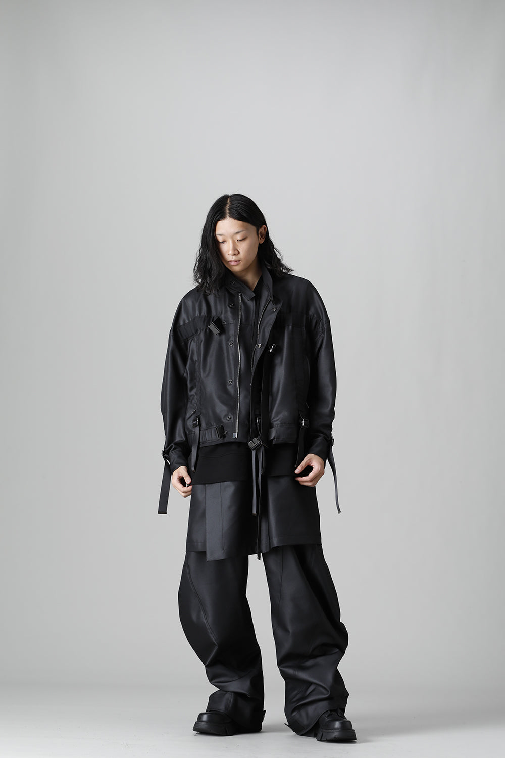 Polyester Twill Blouson Black