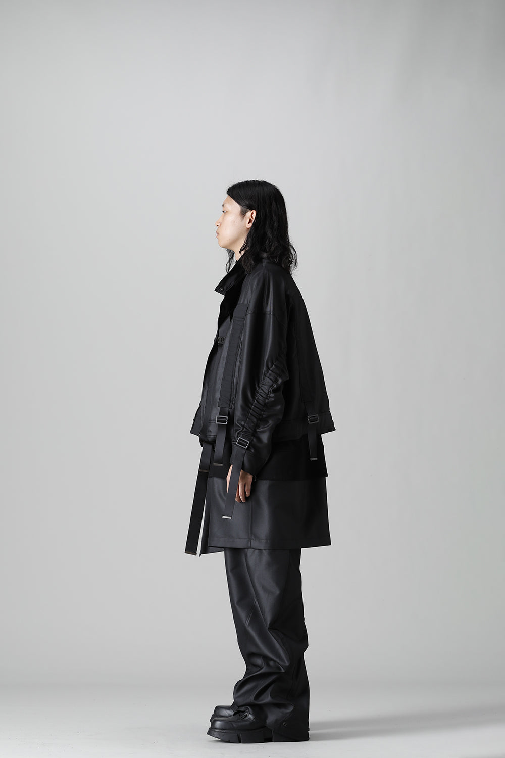 Polyester Twill Blouson Black