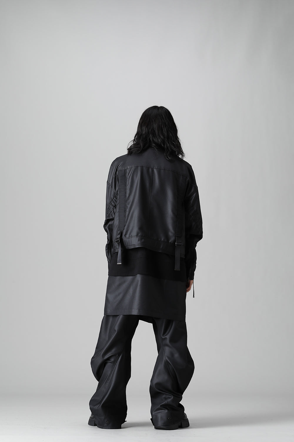 Polyester Twill Blouson Black