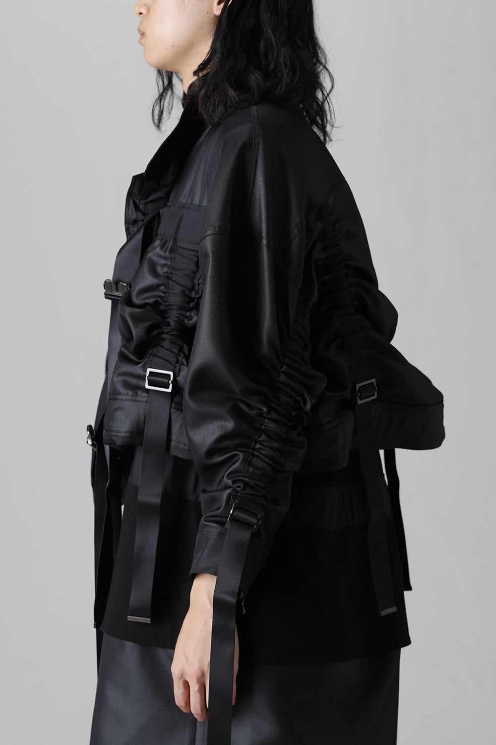 Polyester Twill Blouson Black