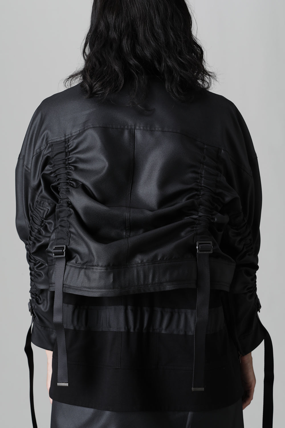 Polyester Twill Blouson Black
