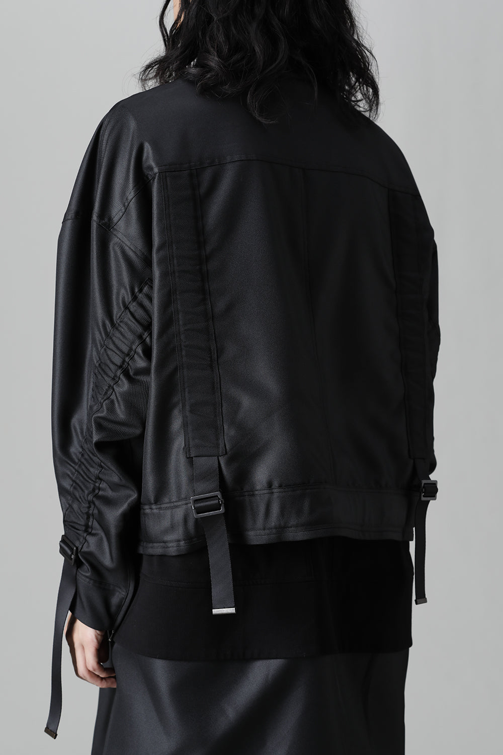 Polyester Twill Blouson Black
