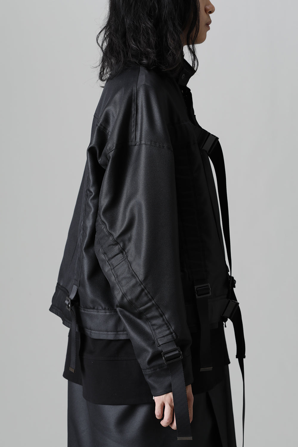 Polyester Twill Blouson Black