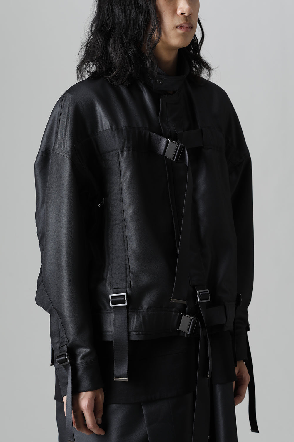 Polyester Twill Blouson Black