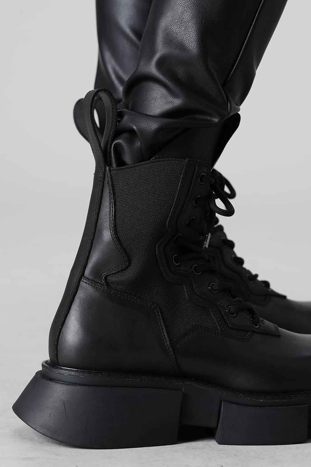 Side gore Military Sneakers Black