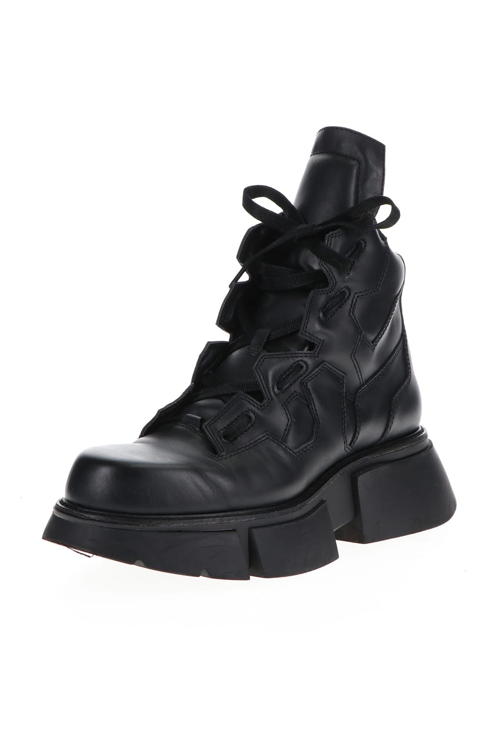 Cow Skin Boots  Black