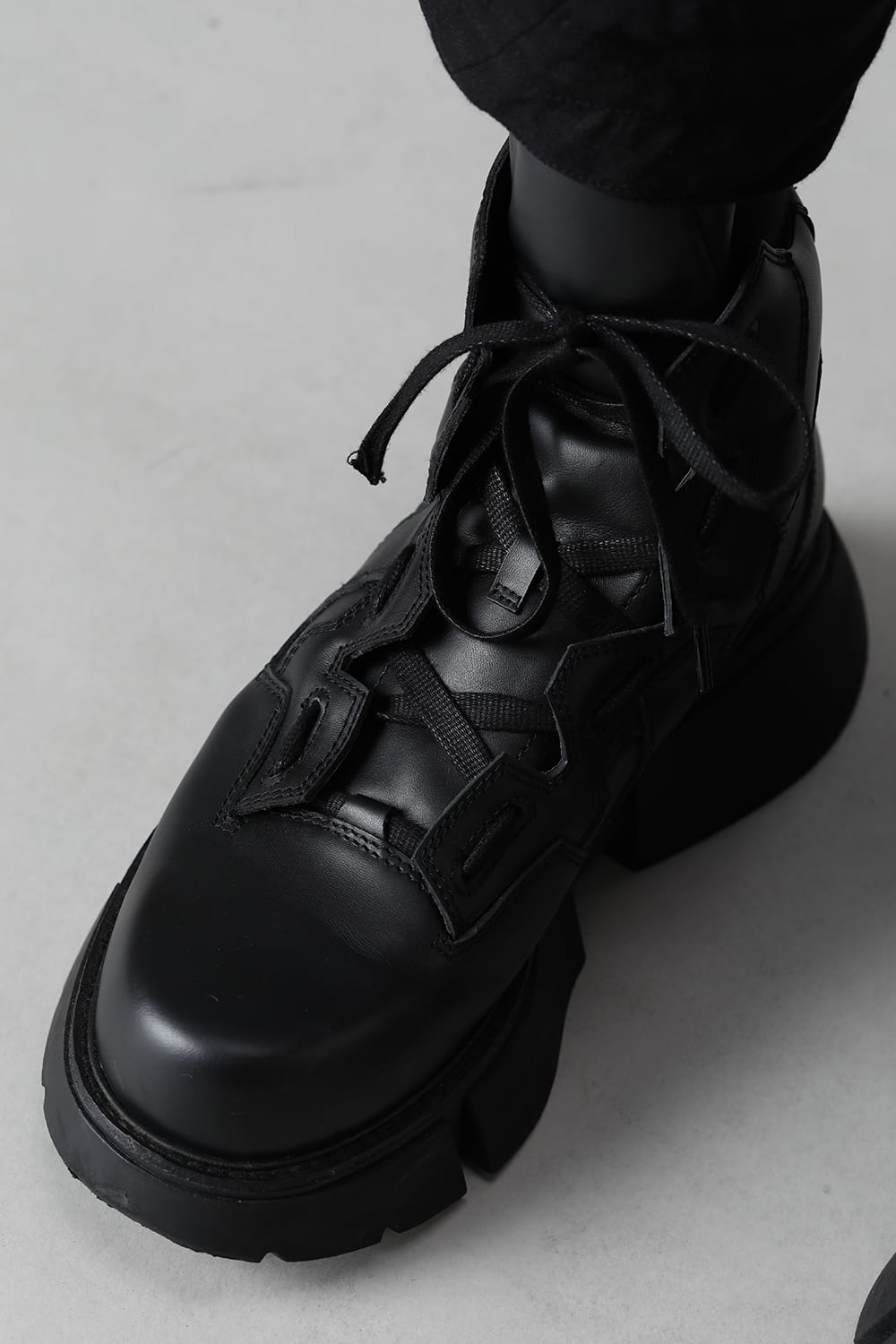 Cow Skin Boots  Black