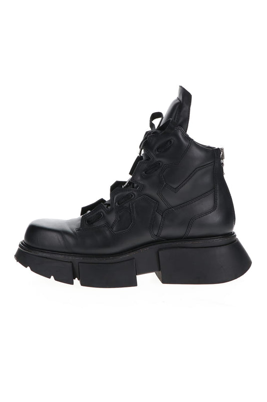 Cow Skin Boots  Black