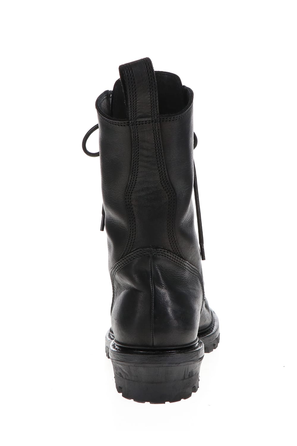 Cow Skin Lace Up Boots