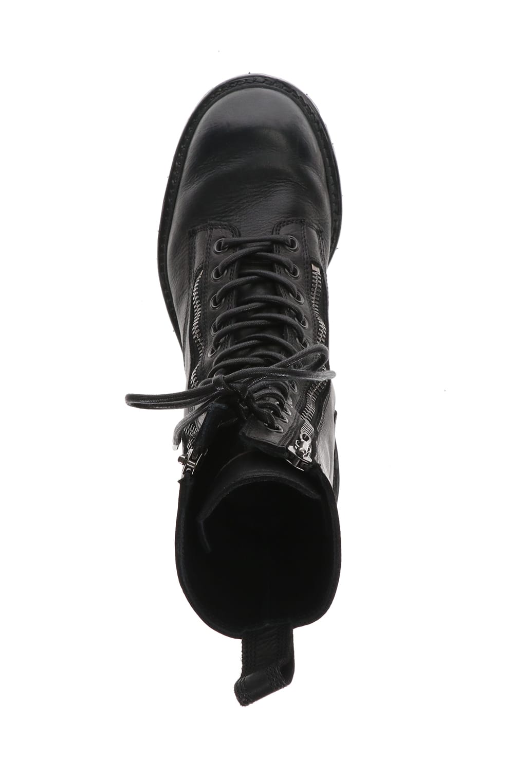 Cow Skin Lace Up Boots