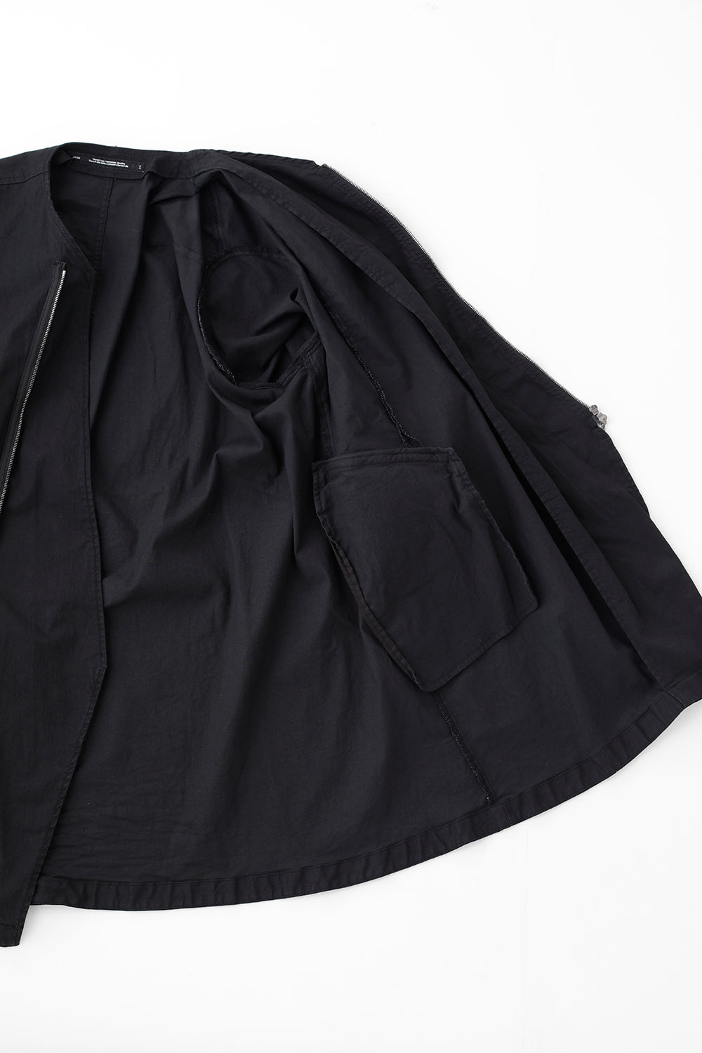 Poly Cut Denim Over Coat