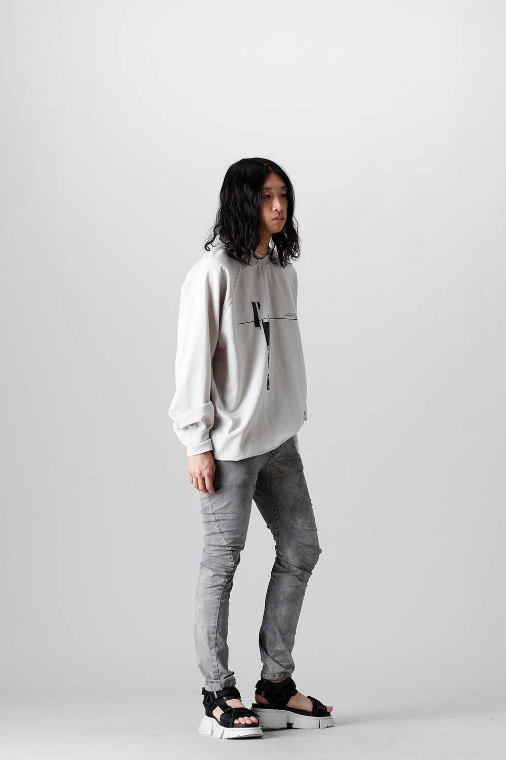 Indirect Skinny Denim Gray
