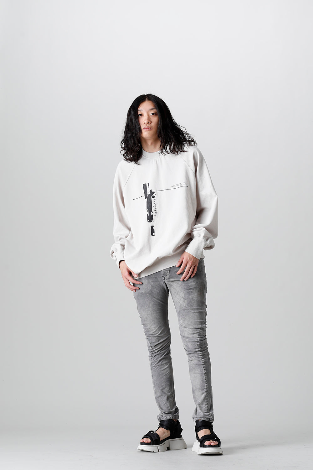 Indirect Skinny Denim Gray