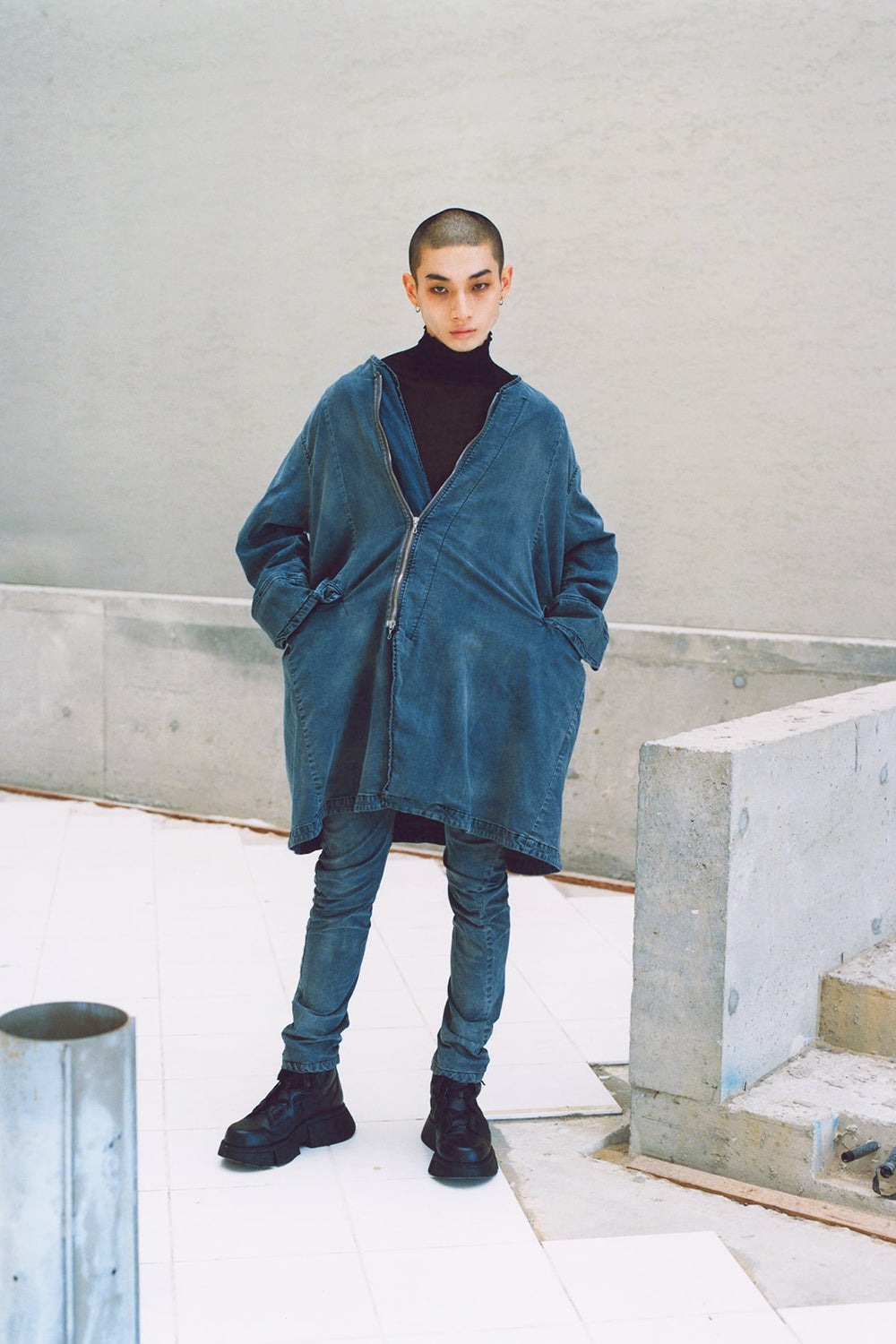 Indirect Skinny Denim Gray