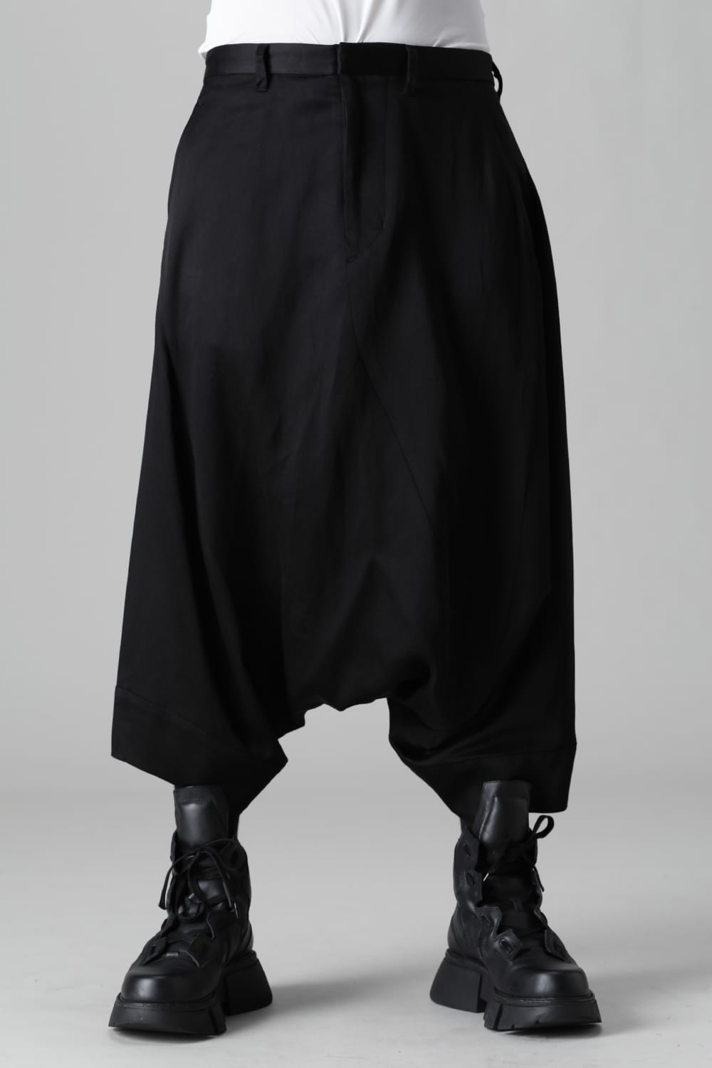 Satin Jacquard Trousers  Black