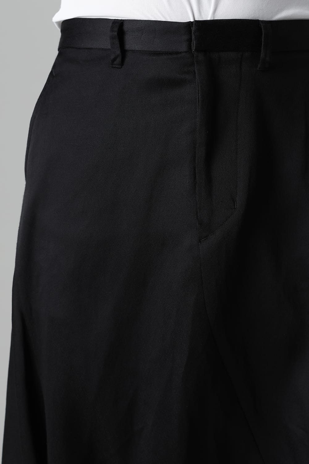 Satin Jacquard Trousers  Black