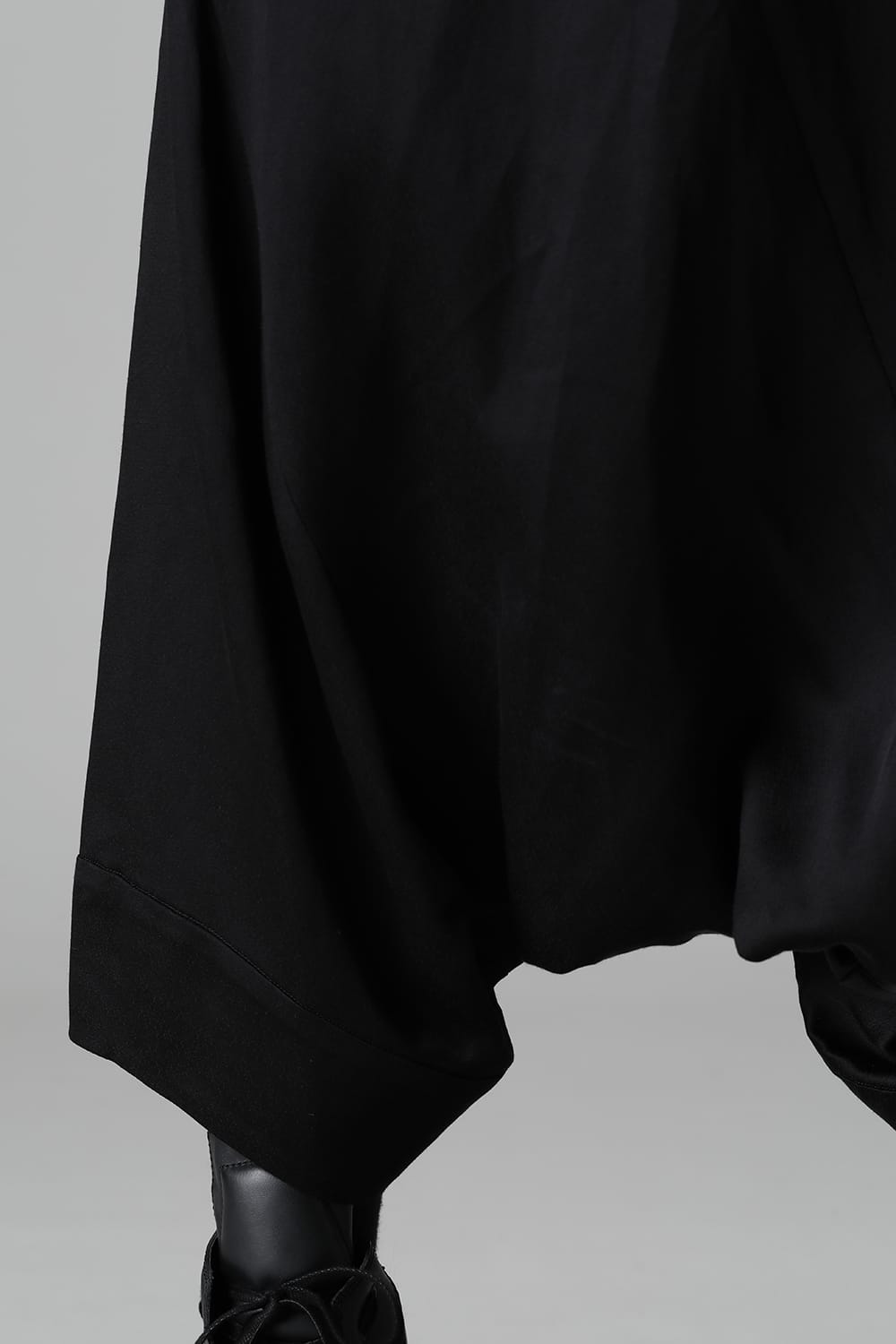 Satin Jacquard Trousers  Black