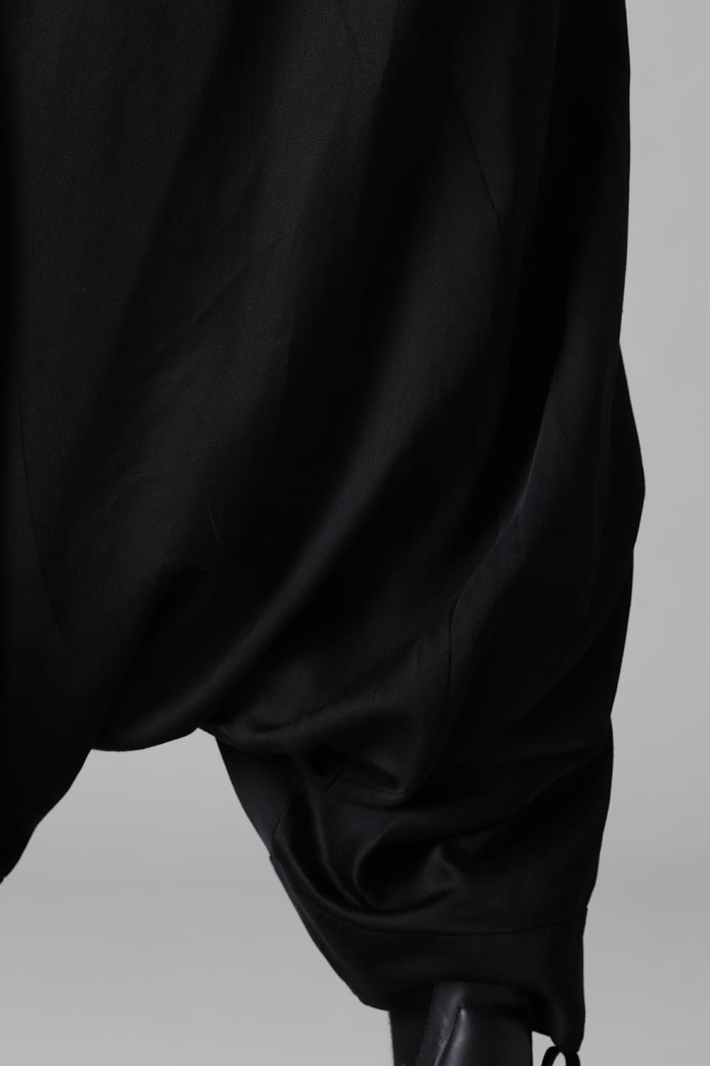 Satin Jacquard Trousers  Black