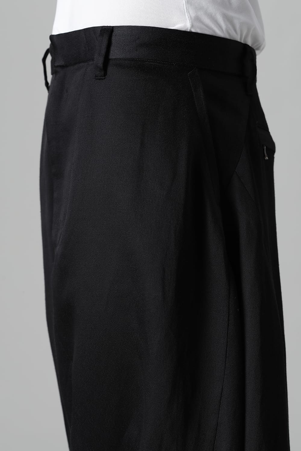 Satin Jacquard Trousers  Black