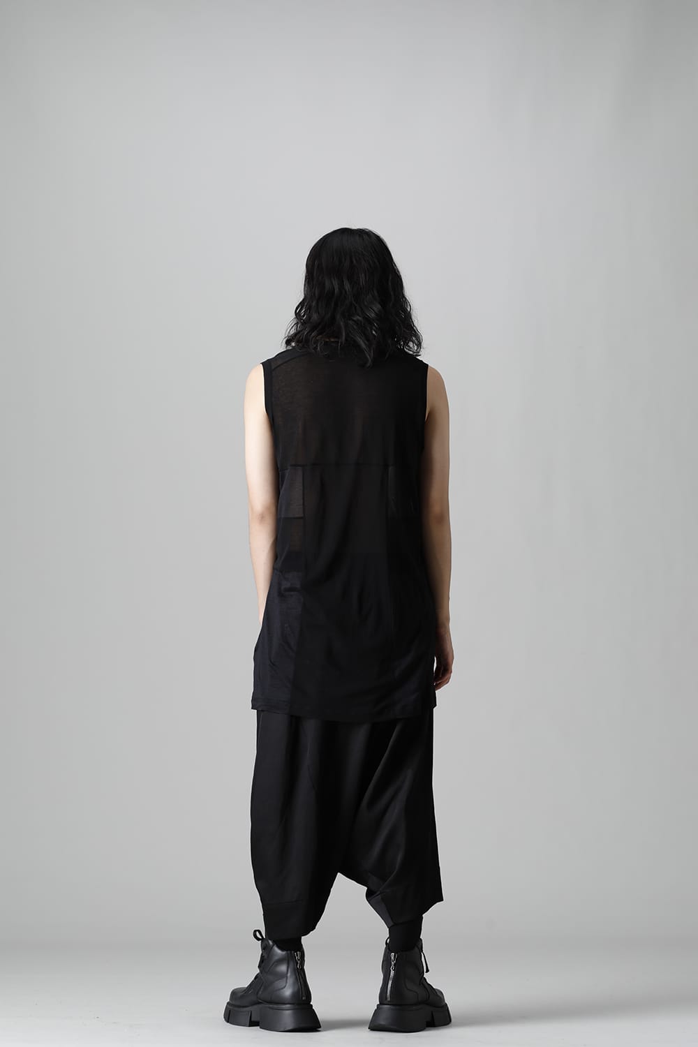 Satin Jacquard Trousers  Black