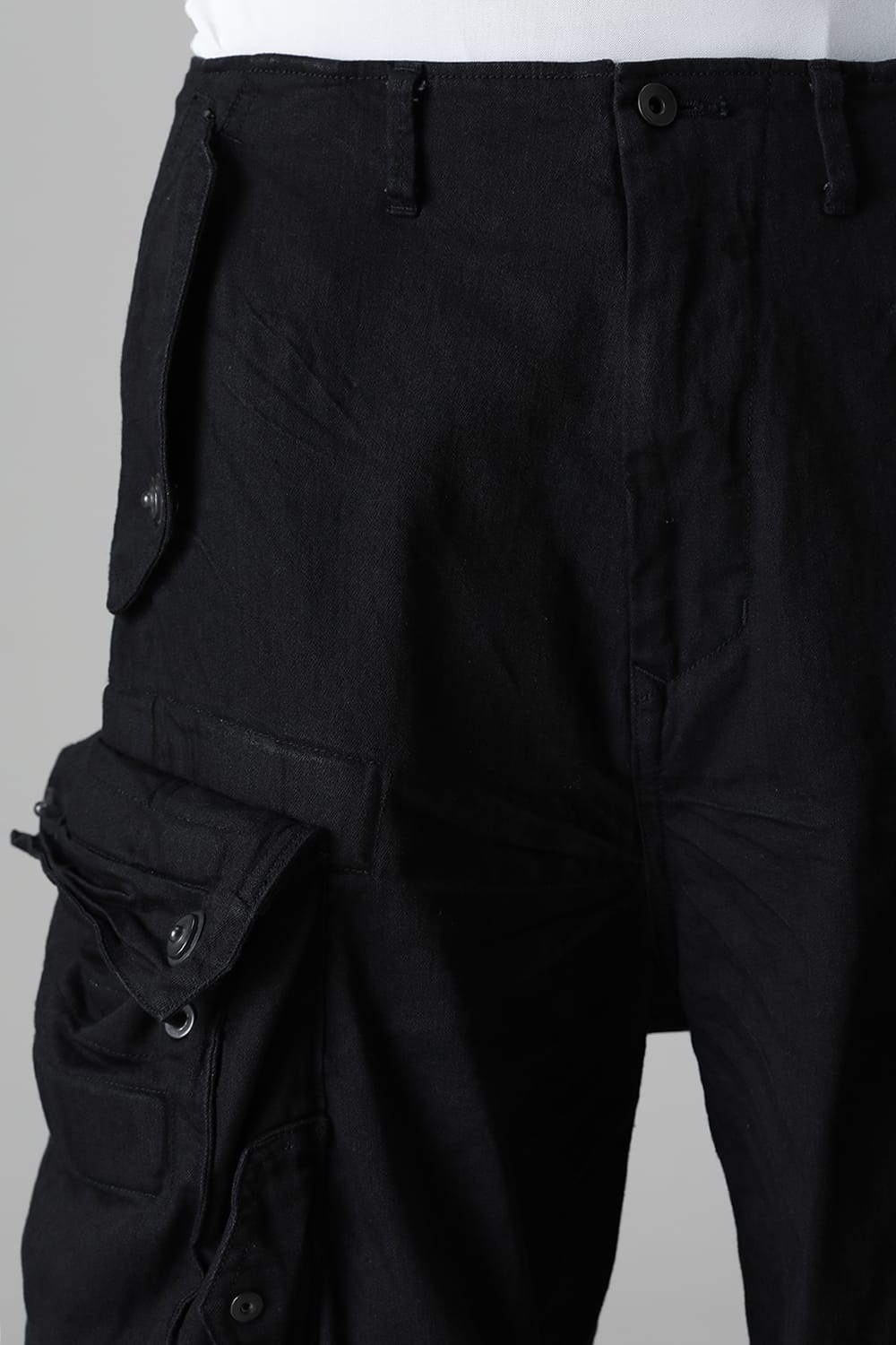 9Oz Stretch Denim Gas Mask Short Pants  Black