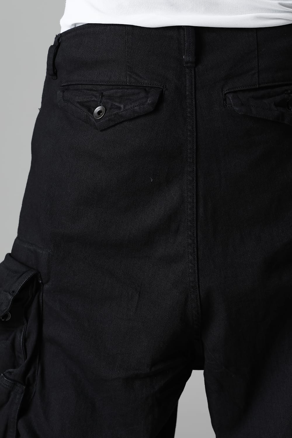 9Oz Stretch Denim Gas Mask Short Pants  Black