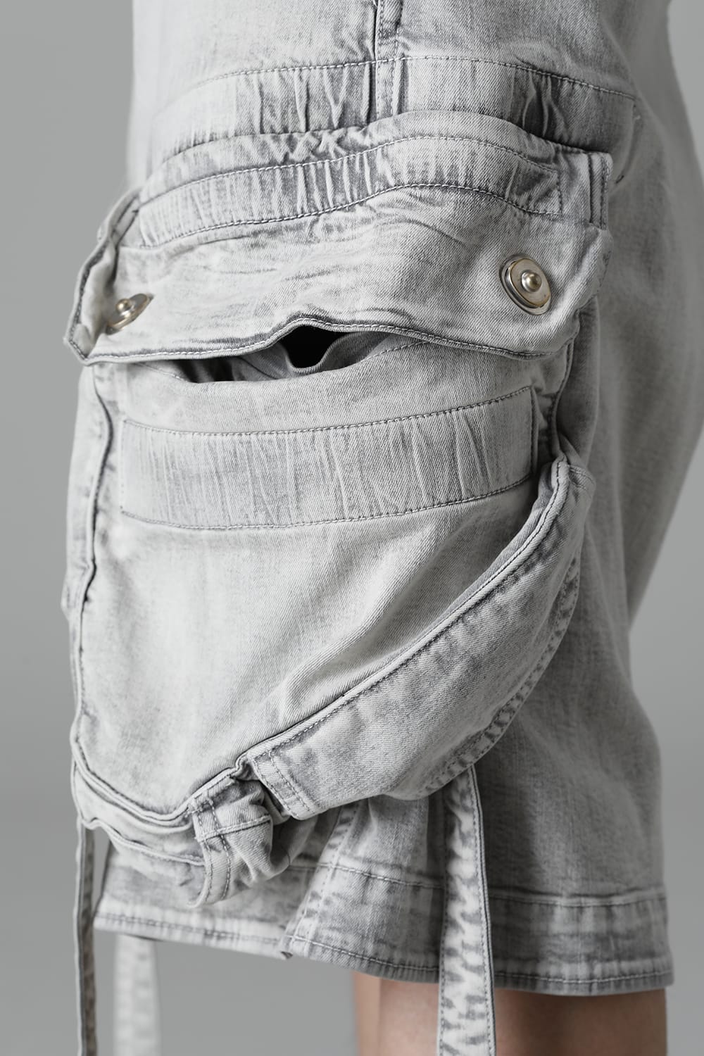 9Oz Stretch Denim Gas Mask Short Pants  Plaster