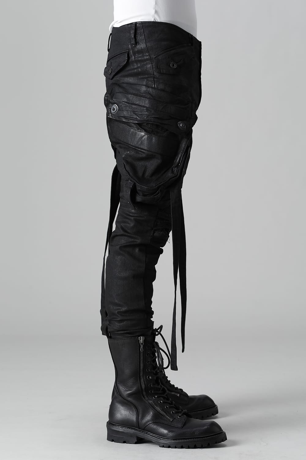 9Oz Stretch Denim Gas Mask Pants  Black