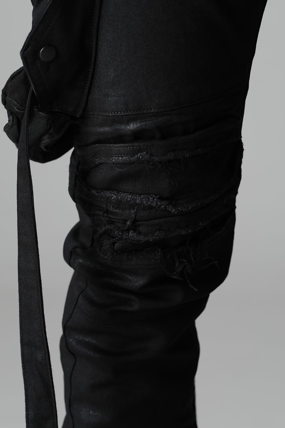 9Oz Stretch Denim Gas Mask Pants  Black