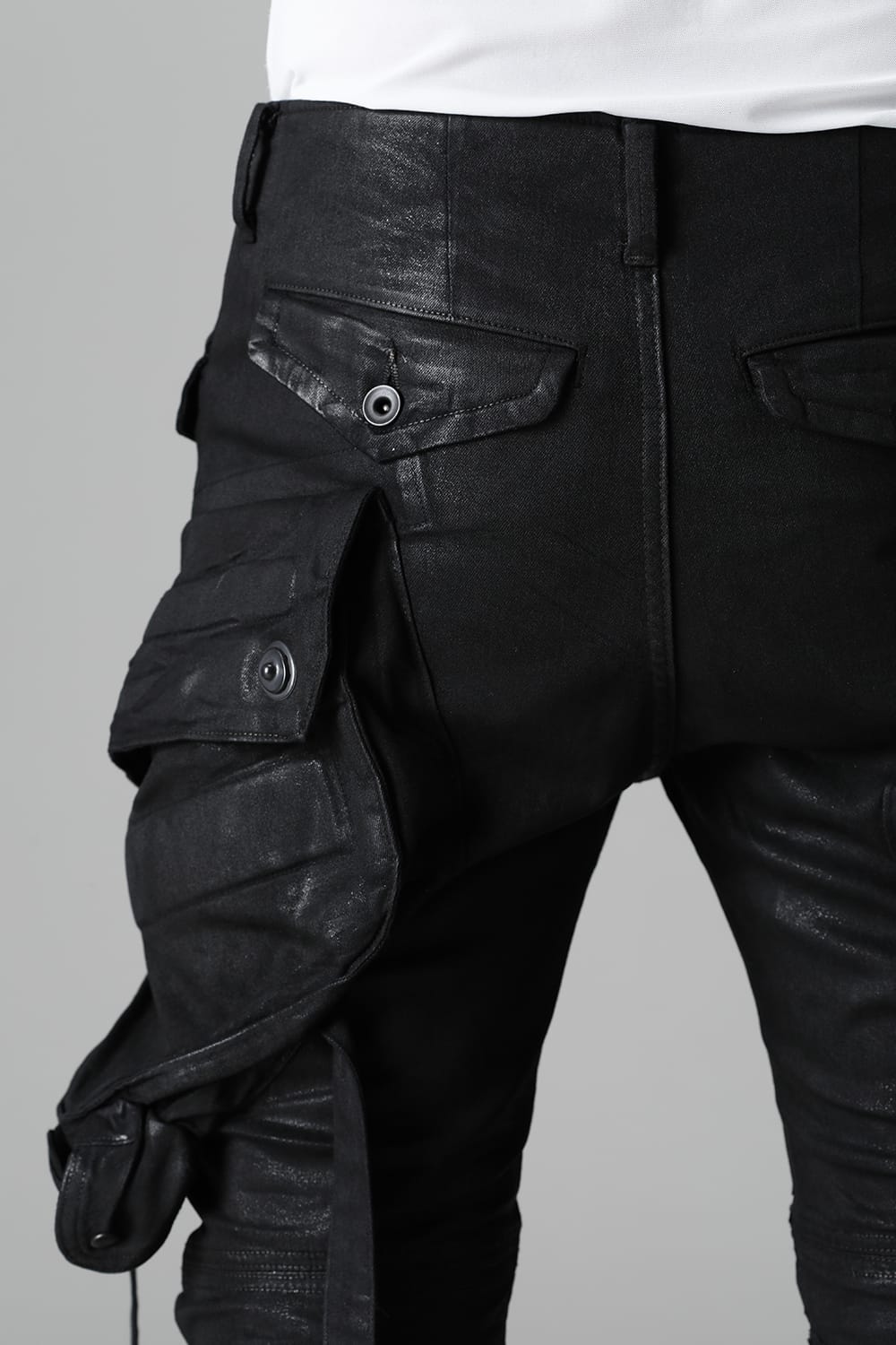 9Oz Stretch Denim Gas Mask Pants  Black