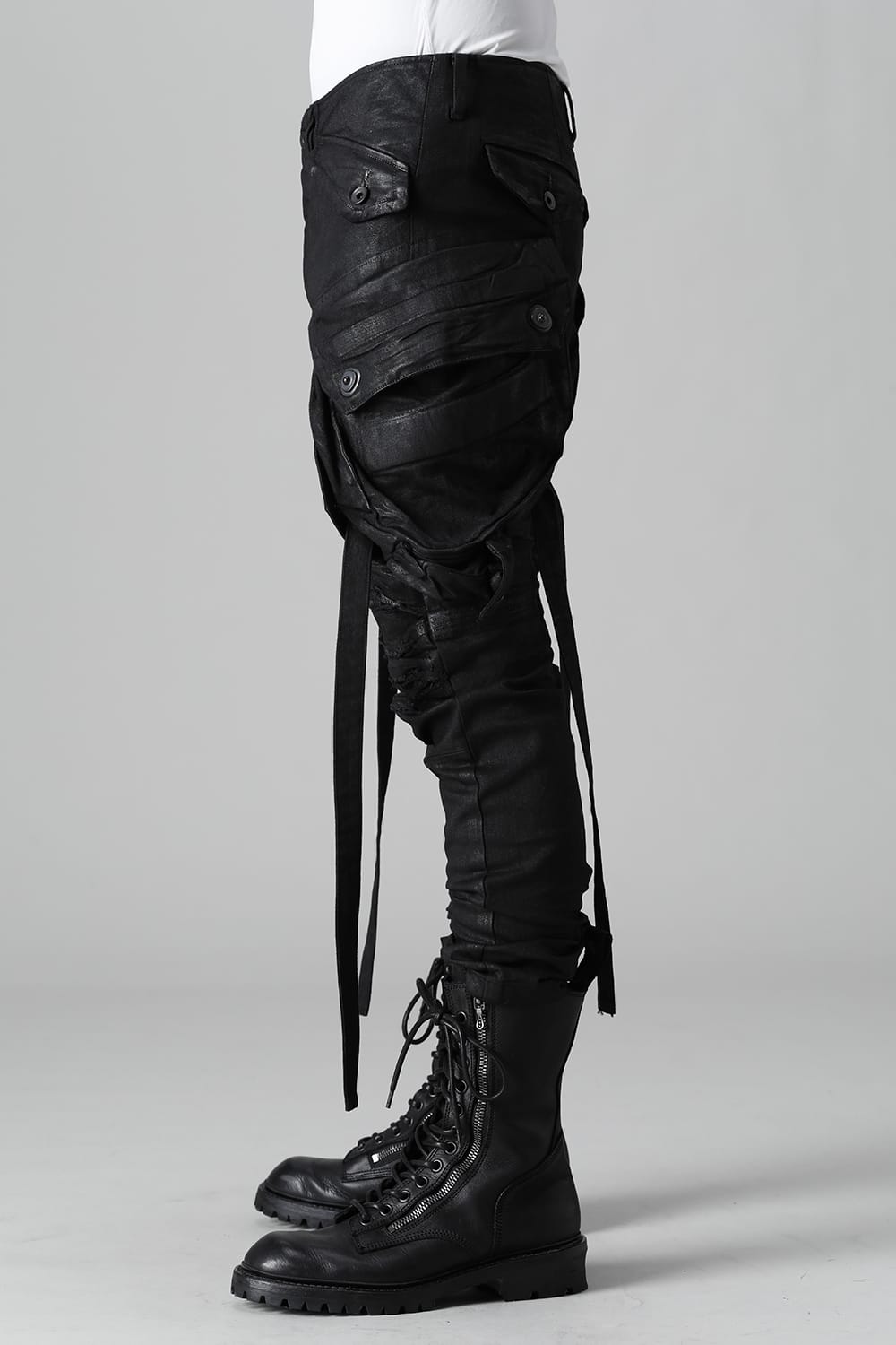 9Oz Stretch Denim Gas Mask Pants  Black