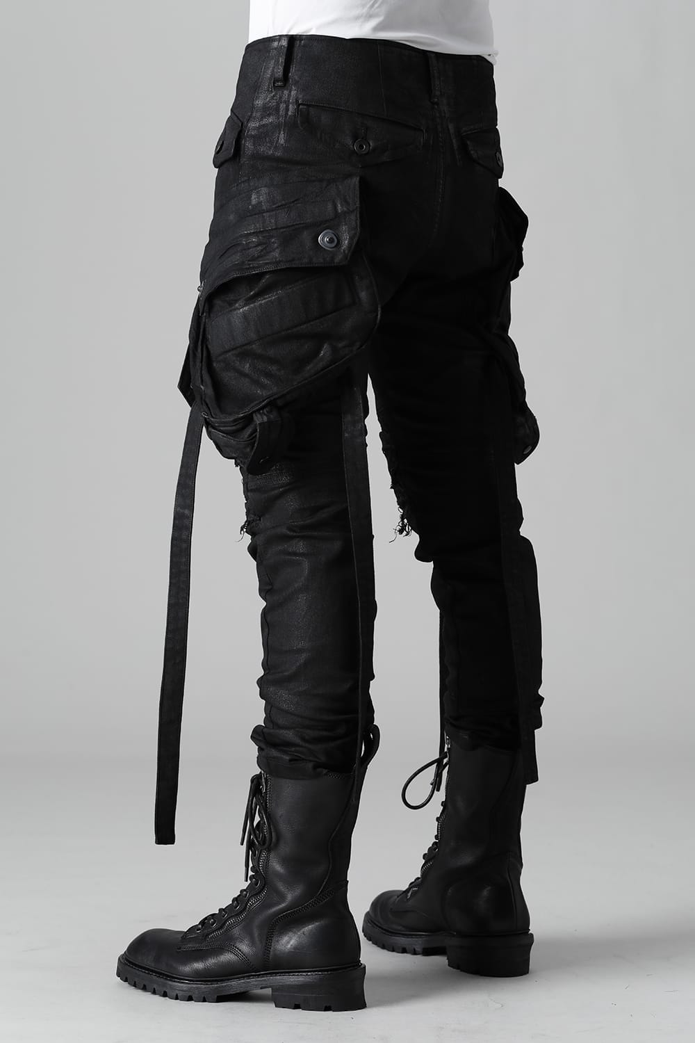 9Oz Stretch Denim Gas Mask Pants  Black