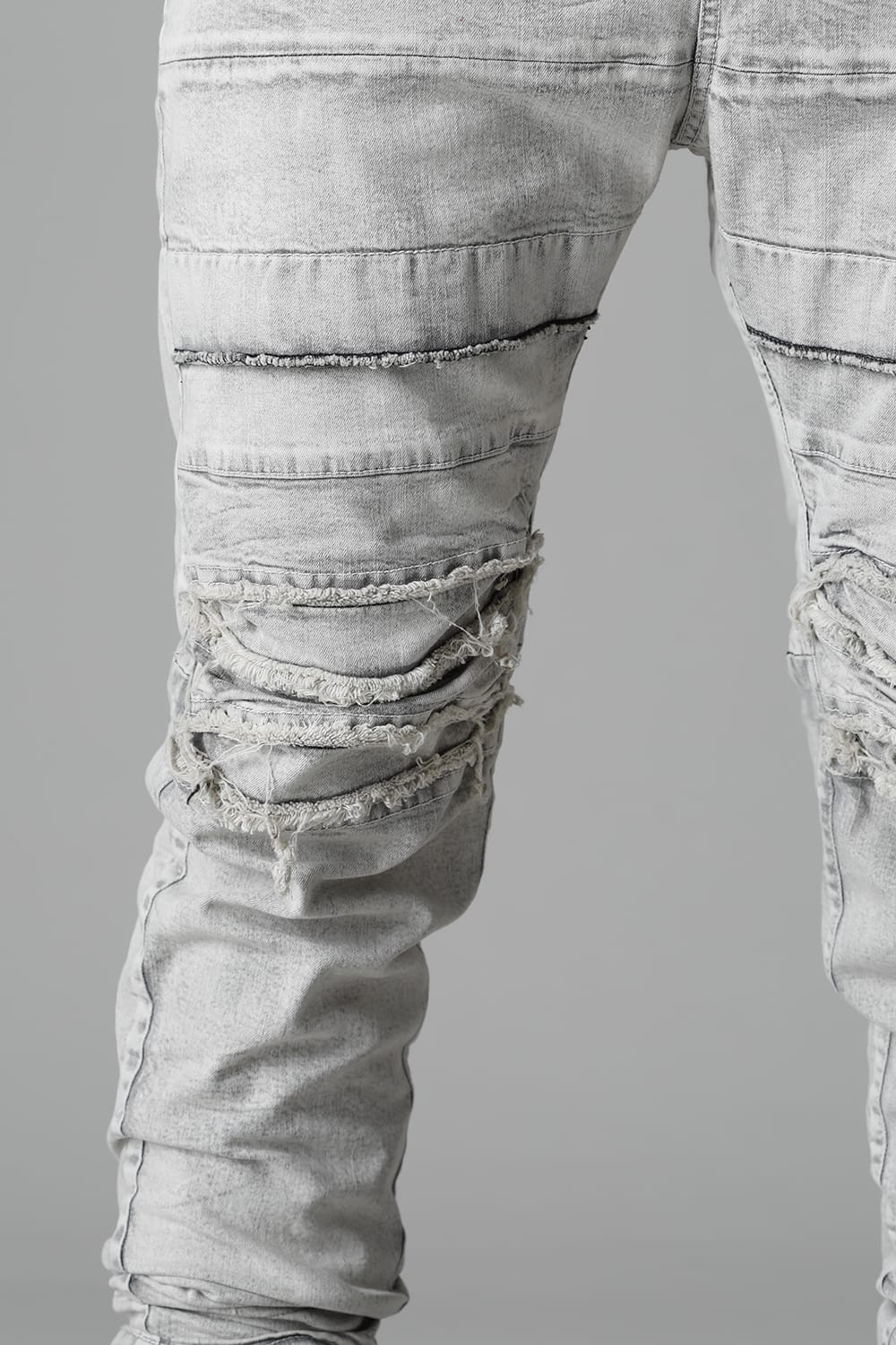 9oz Stretch Denim Biker Pants Plaster