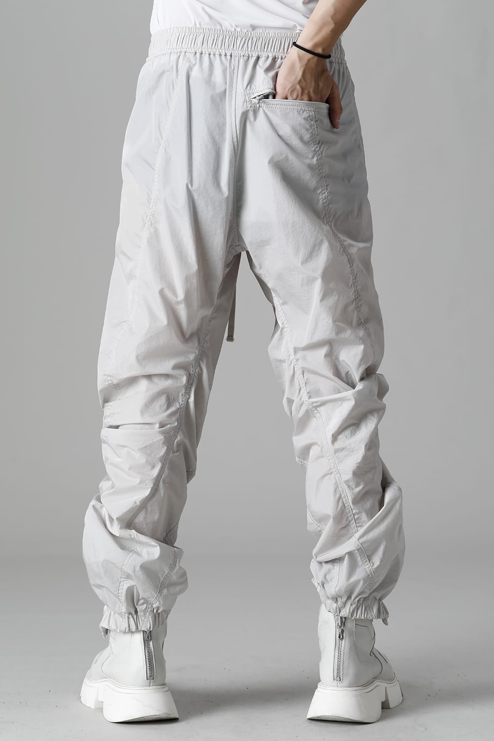 Nylon Silk Taffeta Trousers  Plaster