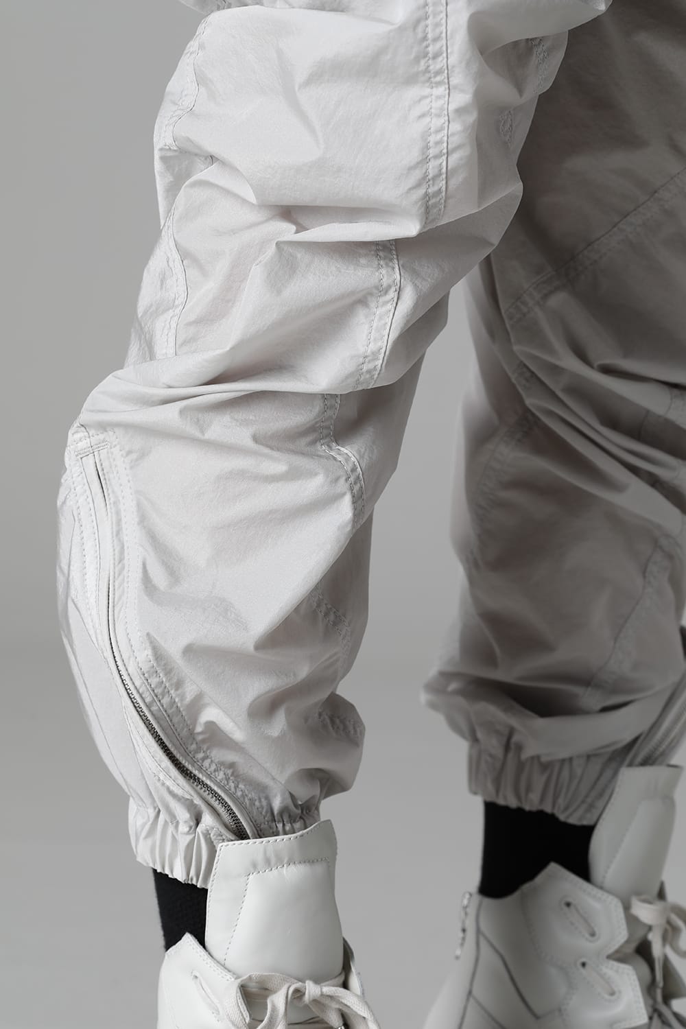 Nylon Silk Taffeta Trousers  Plaster
