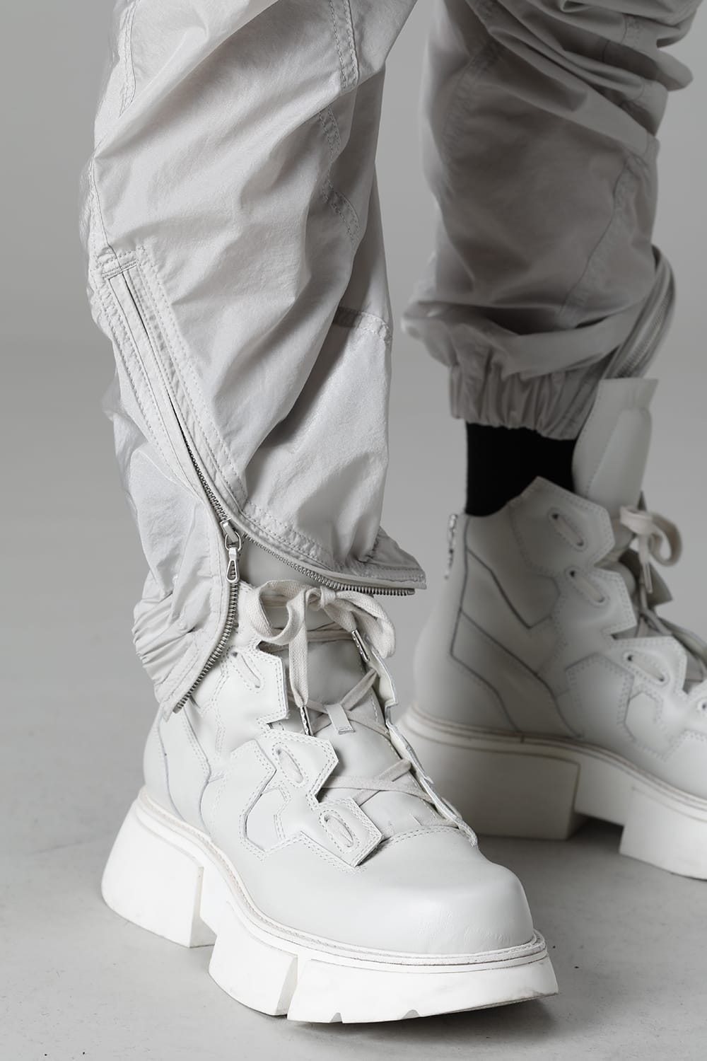 Nylon Silk Taffeta Trousers  Plaster