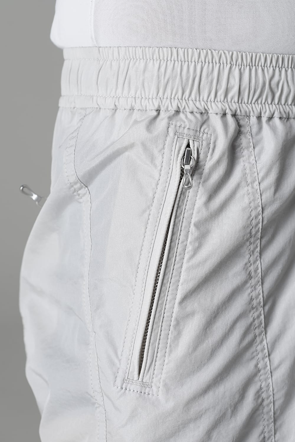 Nylon Silk Taffeta Trousers  Plaster