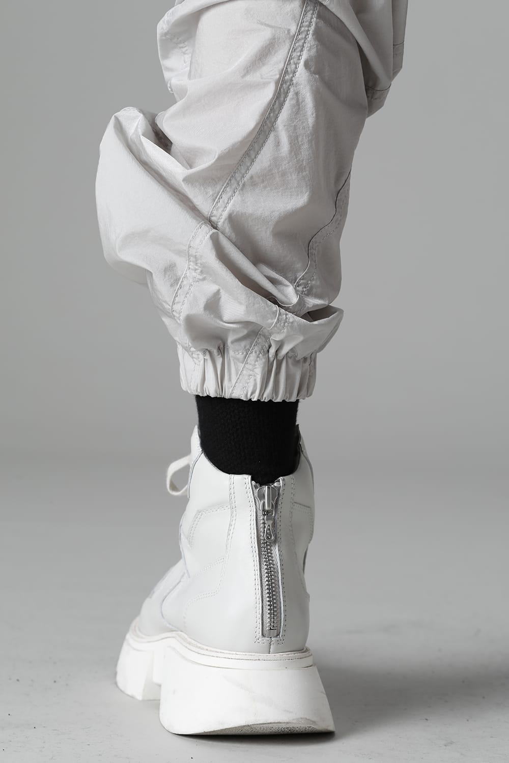 Nylon Silk Taffeta Trousers  Plaster