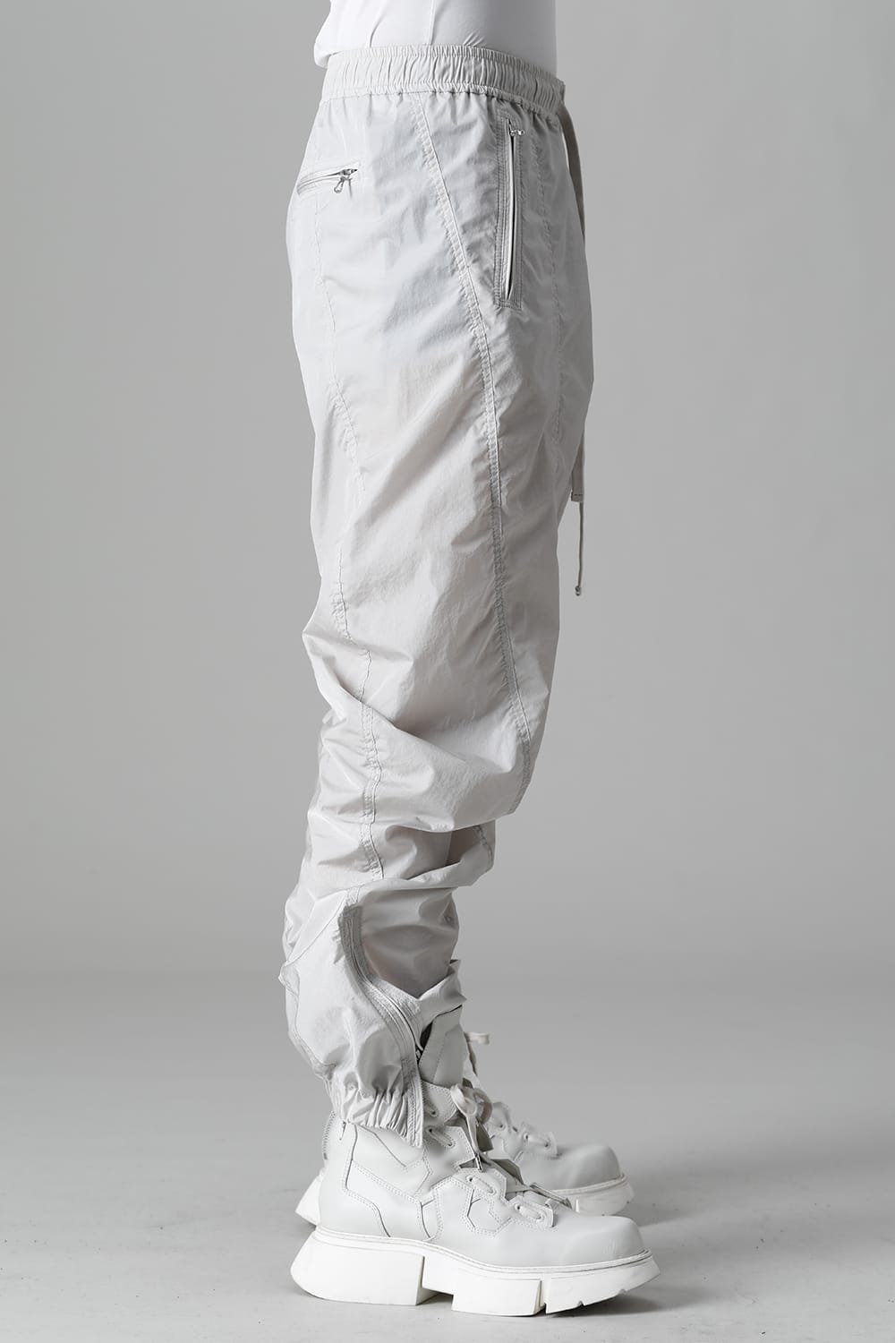 Nylon Silk Taffeta Trousers  Plaster