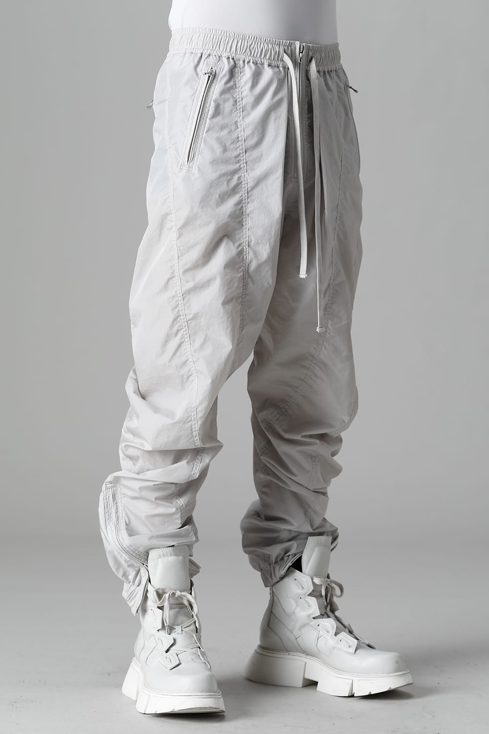 Nylon Silk Taffeta Trousers  Plaster