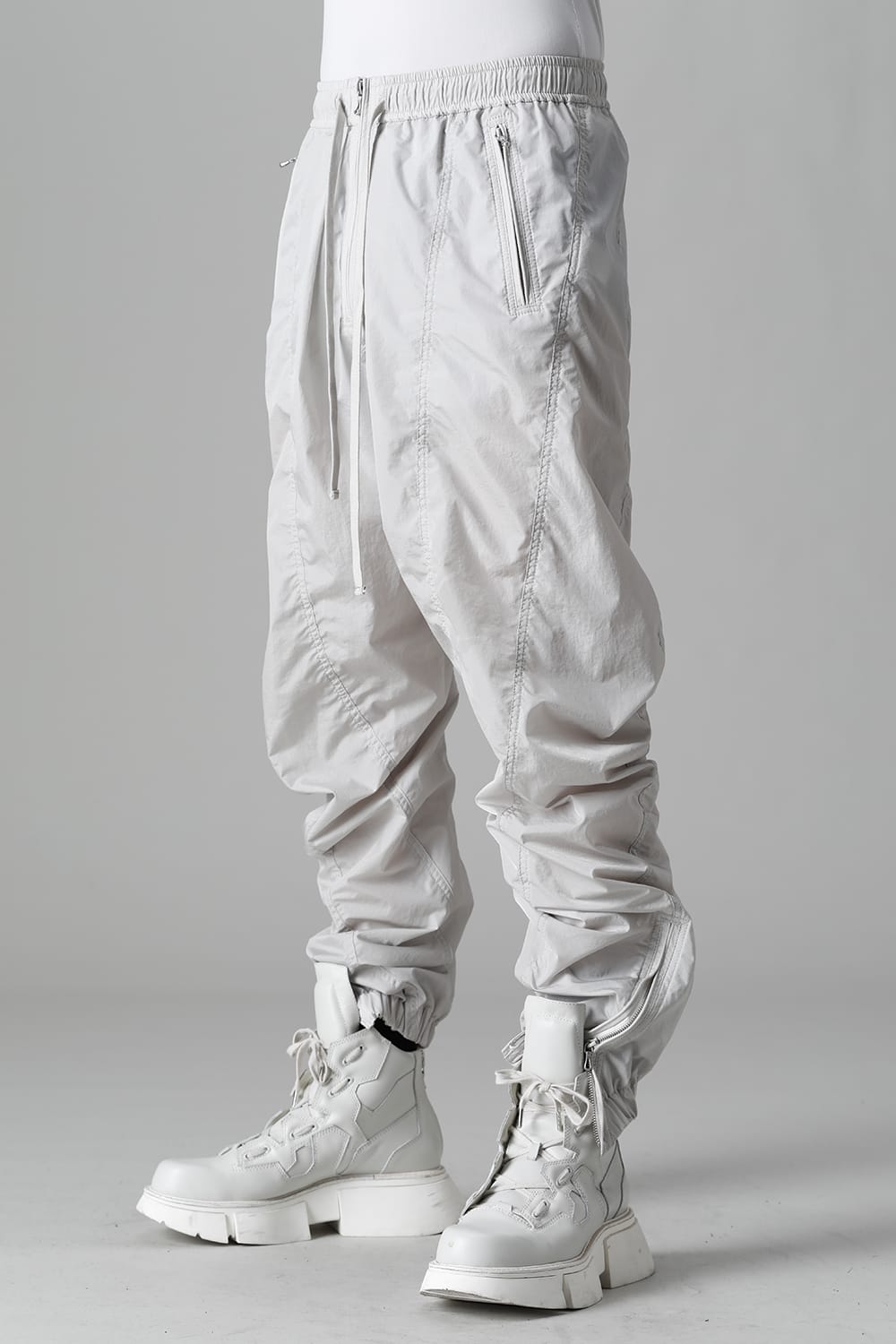 Nylon Silk Taffeta Trousers  Plaster