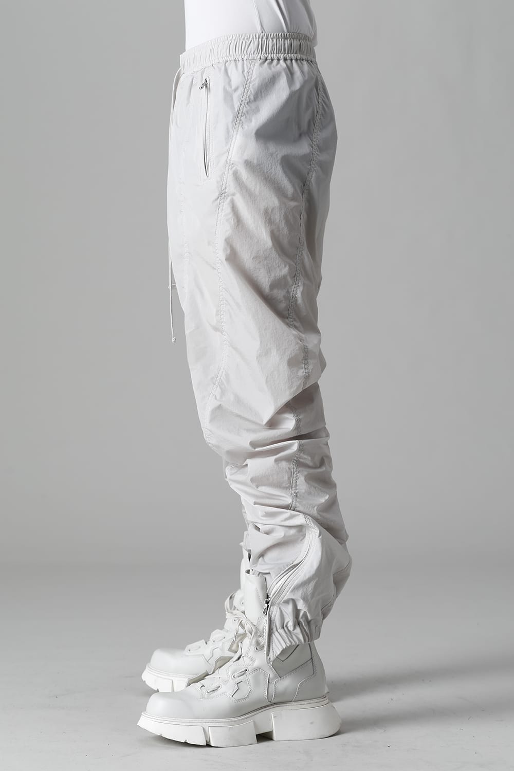 Nylon Silk Taffeta Trousers  Plaster