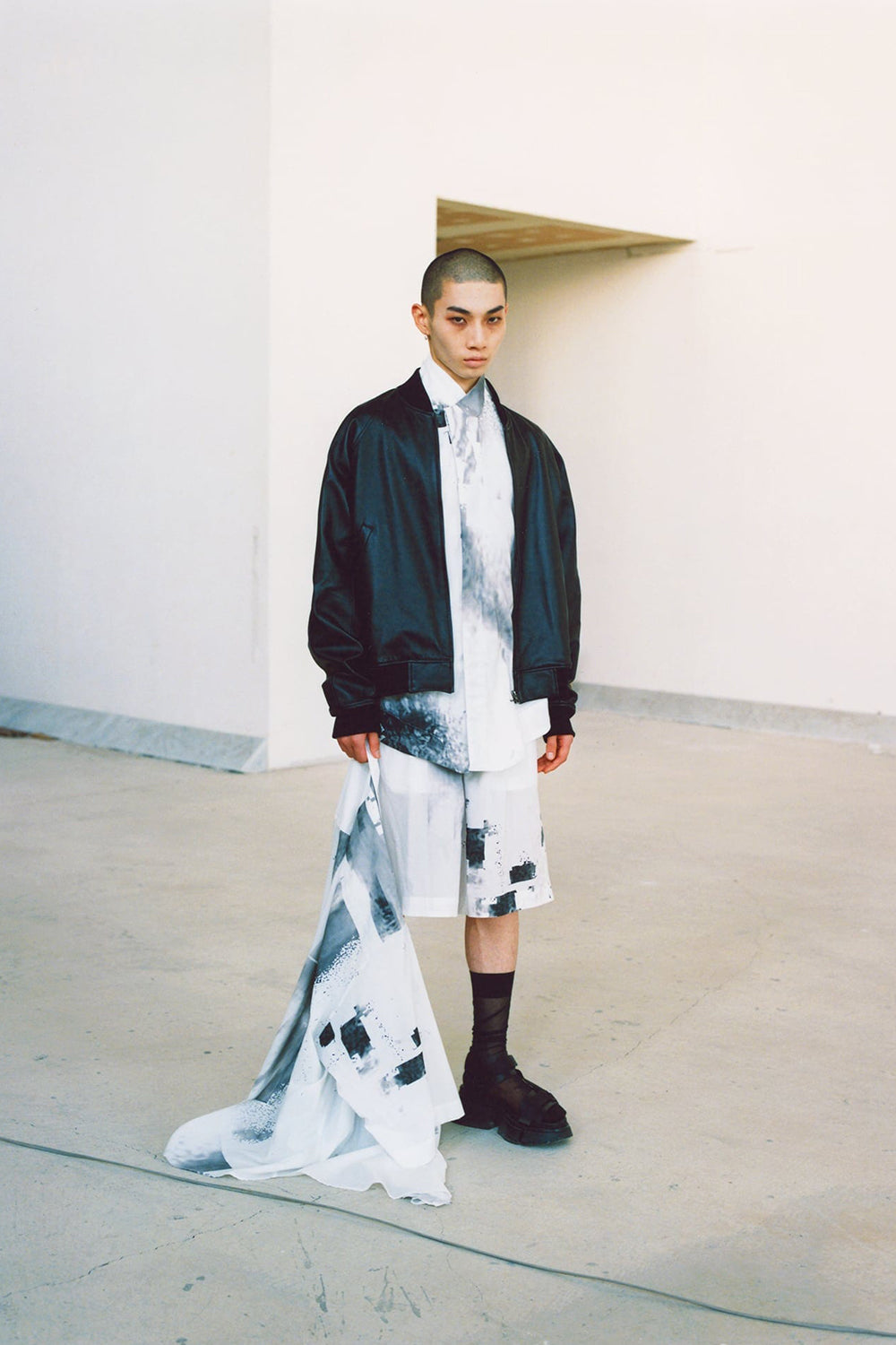 Poly Strap Over Sandal Black