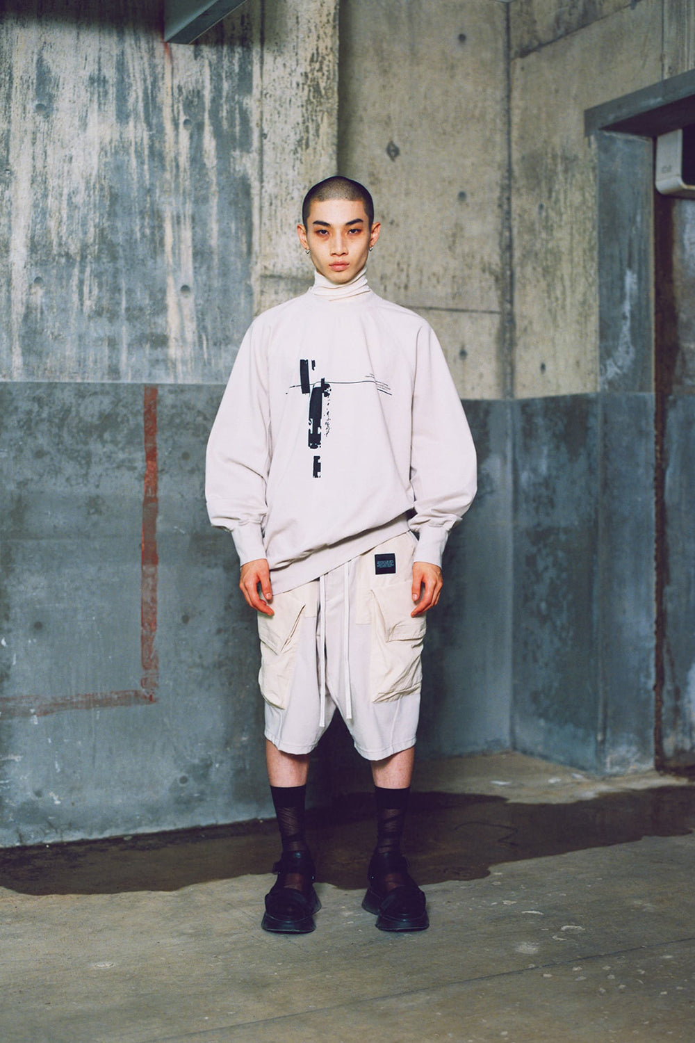 Poly Strap Over Sandal Black